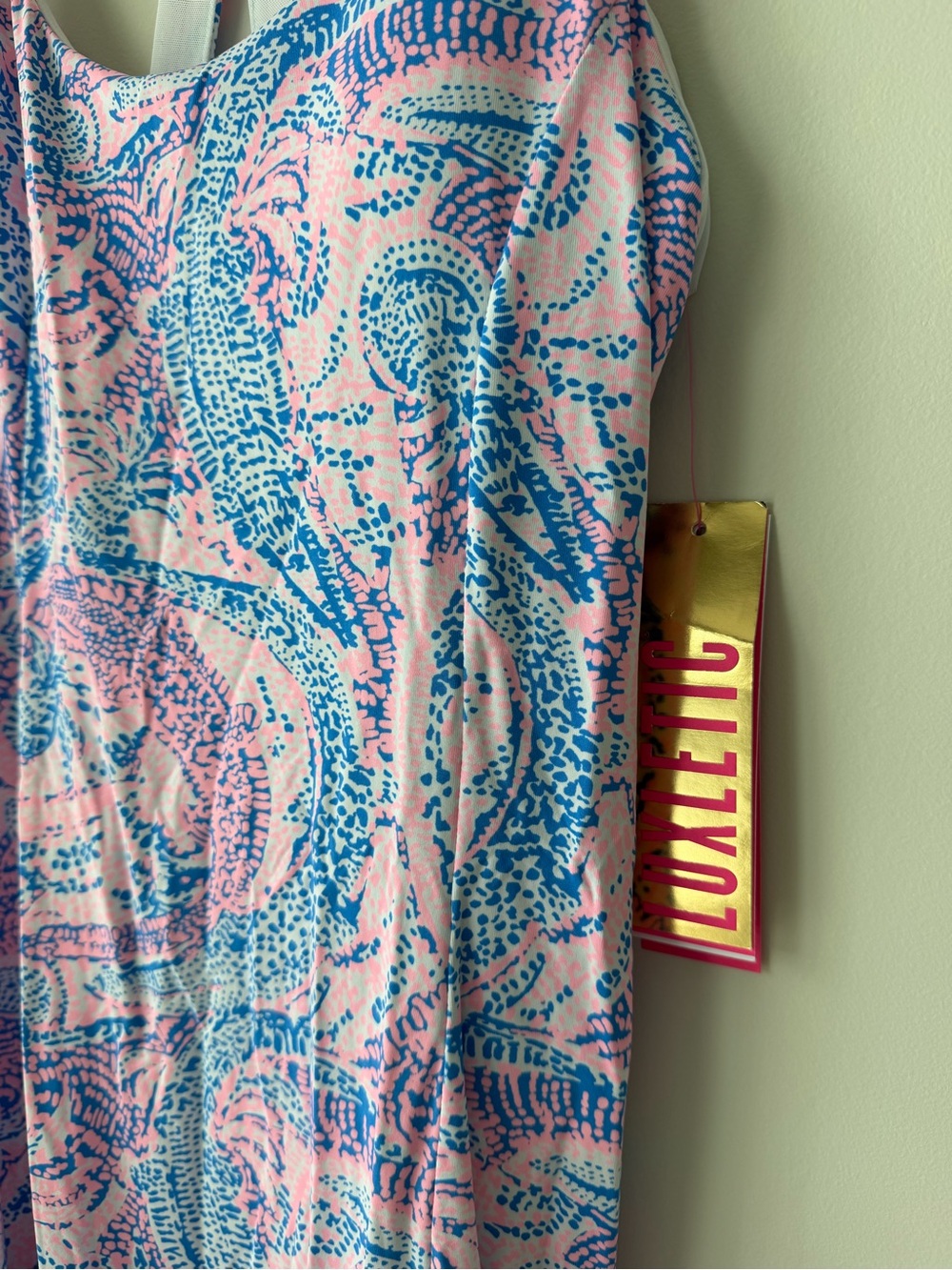 Lilly Pulitzer Pink and Blue Gator Print Dress - Picture 4 of 10